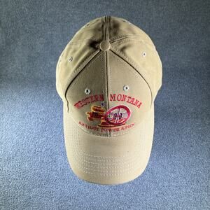 Western Montana Antique Power Association ball cap embroidered hat steam brown